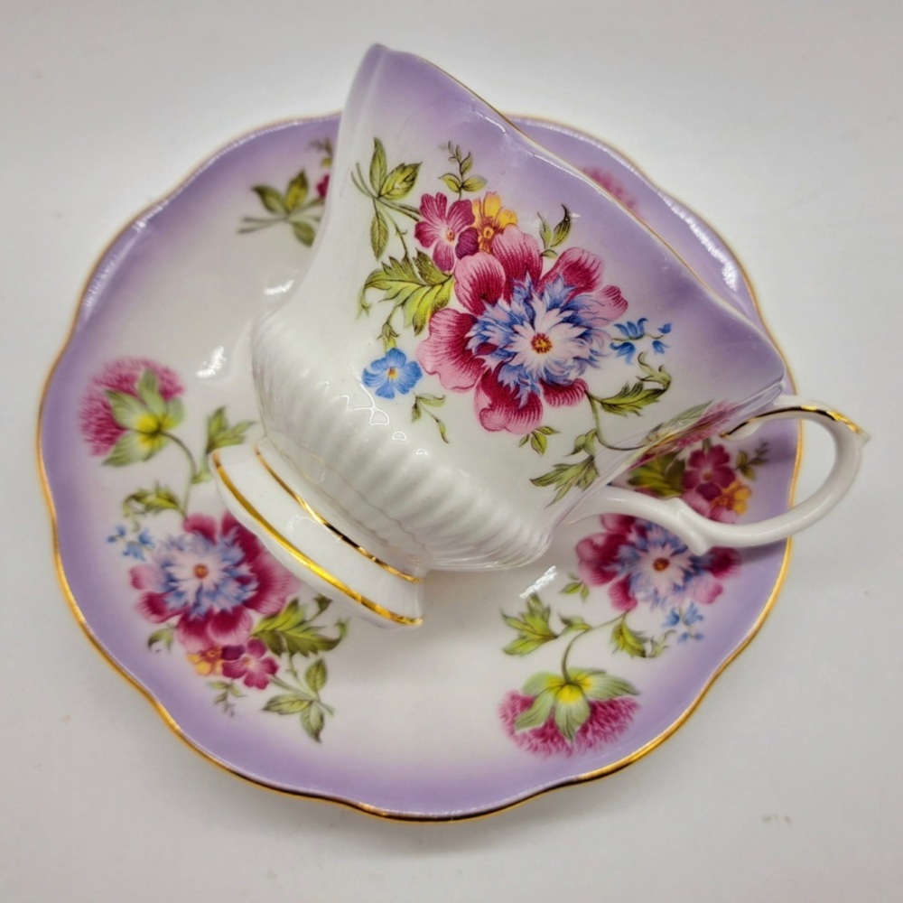 Vintage Royal Albert Reflection Series Tea Cup & Saucer